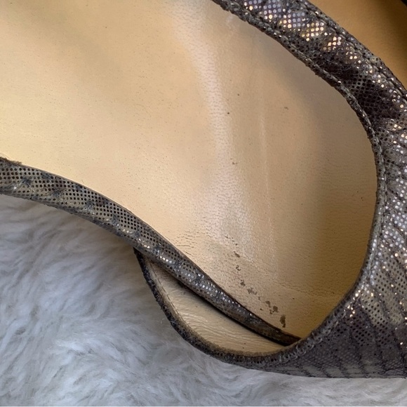 Jimmy Choo Women's Virtue Shimmer Snake Print Heels Size 40 - Picture 7 of 16